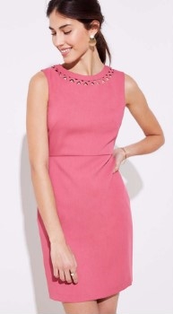 pink sheath dress